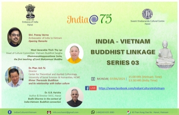 India@75:Webinar on India-Vietnam Buddhist Linkages